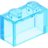 LEGO 1x2 Stein 3065 - 100 Stück Transparent Hellblau