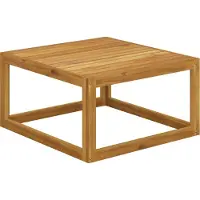 Syfax Couchtisch 68x68x29 cm Massivholz Akazie