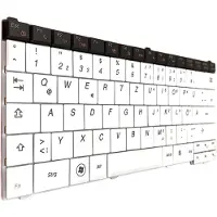 T-ProTek DEUTSCHE - Schwarz/Weiß Tastatur Keyboard Kompatibel für Lenovo IdeaPad S10-3T, AEFL2G00010
