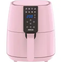 Jocca Heißluftfritteuse 3,8L 1450W Airfryer LED Touch 8 Programme fettarm Rosa