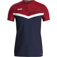 Jako Polo Iconic S marine/chili rot
