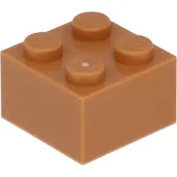 LEGO : 100x Stein 2x2 in Medium Nougat