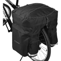 Wozinsky WBB13BK, Sattel, Fahrradtasche, Polyester, Schwarz, 60 l, 320 mm