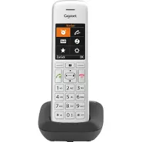 Gigaset CE575, Analoges/DECT-Telefon, Kabelloses Mobilteil, Freisprecheinrichtung, 200 Eintragungen, Anrufer-Identifikation, Silber