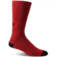 FOX Klassische Fahrradsocken - DEFEND CREW - Rot S-M