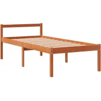 Syfax Seniorenbett Wachsbraun 90x200 cm Massivholz Kiefer