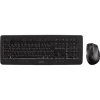Cherry DW 5100, Volle Größe (100%), Kabellos, RF Wireless, QWERTY, Schwarz, Maus enthalten