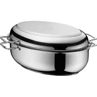 WMF Bräter "Schmortopf mit Deckel 8,5l, backofengeeignet, induktionsgeeignet" Cromargan Edelstahl Rostfrei 18/10