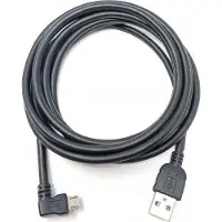 System-S 2m meter Micro USB 2.0 Kabel gewinkelt 90 grad Winkelstecker (rechts/male) Datenkabel und Ladekabel