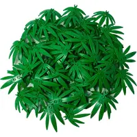 LEGO 6x5 Palmenblätter Pflanzenblätter Schwertblatt mit Clip Grün - 10884 NEU! Menge 25x