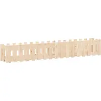 vidaXL Hochbeet Lattenzaun-Design 200x30x30 cm Massivholz Kiefer