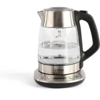 Livoo DOD165, Einzelne Teekanne, 1700 ml, Mehrfarbig, Glas, Edelstahl, AC, 2200 W