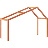 Syfax Dach für Kinderbett Wachsbraun 203x95,5x142cm Massivholz Kiefer