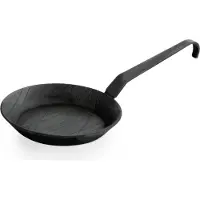 Wasa Bratpfanne / Servierpfanne / Eisenpfanne, unbeschichtet, Ø 20-45 cm wählbar : Schmiedeeiserne Pfanne mit Hakenstiel, Ø 32 cm Variante: Schmiedeeiserne Pfanne mit Hakenstiel, Ø 32 cm