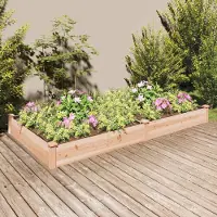 vidaXL Hochbeet mit Einsatz 240x120x25 cm Massivholz Tanne , Gabionen Design 2024