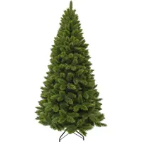 Triumph tree Camden Weihnachtsbaum Schlank - Weihnachten mit natürlichem Look - Weihnachtsdeko für Innenräume - Aufbau mit Farbcode-System - H120 x Ø69 cm - Grün