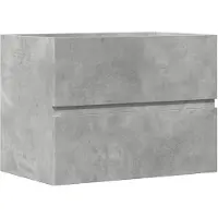 vidaXL Badschrank Betongrau 60x38,5x45 cm Holzwerkstoff
