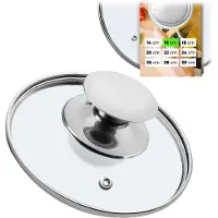 Kadax Glasdeckel 16 cm, hitzebeständig für Topf
