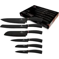 Berlinger Haus Küchenmesser Set Bh-2337 Schwarz Rose