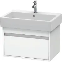 Duravit Waschtischunterschrank Ketho 65x44cm, we matt, 1 Auszug, wandhängend