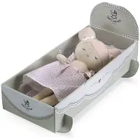Decuevas Lumpenpuppe Niza In eine Wiege umwandelbarer Koffer 36 cm Plüschtier