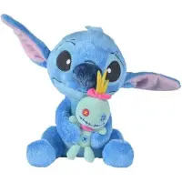 Simba 6315877004X06 Disney Stitch mit Scrump 25 cm Offizielles lizensiertes Kuschelkind, weicher Cha