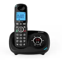 Alcatel XL595B Voice Trio, DECT-Telefon, Kabelloses Mobilteil, Freisprecheinrichtung, 100 Eintragungen, Anrufer-Identifikation, Schwarz