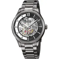 Festina Herren Uhr Luxus Edelstahl Armbanduhr schwarz UF20632/1