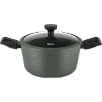 Fissman Topf mit abnehmbaren Griffen -Brilliant, 24x12cm, 4,5l, Aluminium, oliv