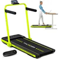 Thunder Klappbares Laufband - - IMPACT-LIME 12 km/h Bluetooth LCD Display App-Steuerung - Heimtraining