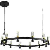 ITALUX PND-83812-24 Almelo Pendelleuchte LED D1018mm 50,4W/3103lm 3000K schwarz, gold