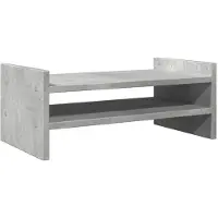 vidaXL Monitorständer Betongrau 50x27x20 cm Holzwerkstoff