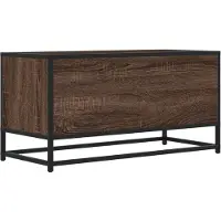 vidaXL TV-Schrank Eichen-Optik 80x34,5x40 cm Holzwerkstoff und Metall