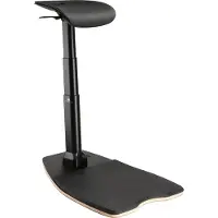 Macleans Multifunktioneller Ergonomischer Bürostuhl zur Arbeit in Steh und Sitz-Position Bürohocker Max. 125kg Einstellbare Höhe von 615mm bis 1180mm Homeoffice
