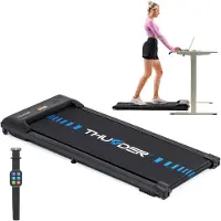 Thunder Laufband IDEA-BLACK 101x38cm 6km/h FitShow LED Bluetooth Lautsprecher Transportrollen
