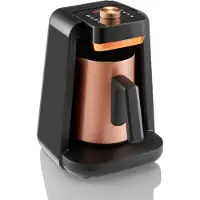 Arzum Okka Rich Spin Pro Kaffeebereiter mit Kupferakzenten für türkischen Kaffee