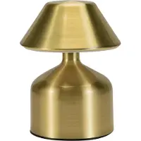 Luxus Europe - Tischlampe Touch Micky Gold - Kabellose LED-Tischlampe für den Innenbereich – USB-C wiederaufladbar