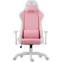 Sense7 Gamingstuhl Spellcaster FUKU Rosa Weiß - Ergonomischer Bürostuhl für Frauen Mädchen bis 150kg Wippfunktion Schreibtischstuhl pink