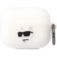 Karl Lagerfeld Silikon NFT Choupette Kopf 3D - AirPods Pro Gehäuse (biały)