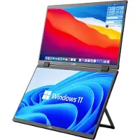 Lipa HDR-72 Dual Portable Monitor Full HD - Tragbarer monitor - Ultrawide Monitor - Faltbarer Monitor - Externer Bildschirm - Auch Windows und MacOS
