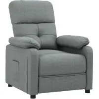 Syfax Relaxsessel Dunkelgrau Stoff