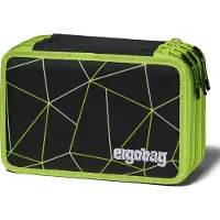 Ergobag Federmäppchen Lumi-Edition Maxi Pencil Case CyBär Race schwarz