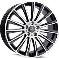 KESKIN 19 Zoll KESKIN KT18 5x112 ET45 Alufelgen BLACK FRONT POLISH