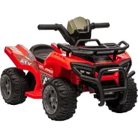 MEIYOU KinderQuadElektro6VKinderquadmitVorwärtsfunktion,Musik,Elektro-QuadfürKinder1,5-3JahreRot