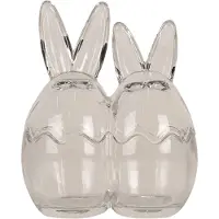 Clayre & Eef Glastopf Ei 14x8x17 cm Transparant Glas