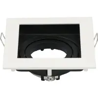 HOFTRONIC™ LED Einbaustrahler GU10 Fassung Eckig Weiß IP20 Schwenkbar 10x10 cm
