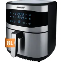 Steba HF 8000 Family Fritteuse, Edelstahlgehäuse, Timer