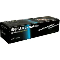 Mojawo 50'er LED Lichterkette Innenbereich warmweiß