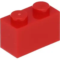 LEGO 250 Stück 3004 Stein Brick 1x2 Part Basic Steine 250 Rot