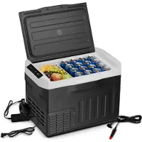 Klarstein PolarForce 30-Liter- Kühlbox – Tragbare elektrische Kompressor-Kühlbox mit LCD-Bedienfeld, -20°C bis 20°C, Dual Power (12V/230V), ECO-Modus, Ideal für Camping und Road-Trips, Gefrierbox